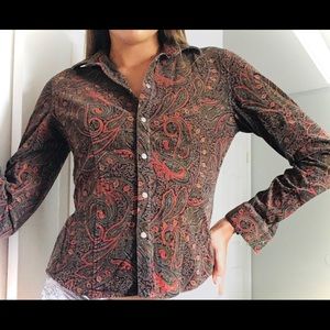 Long sleeved button down shirt. Size S.